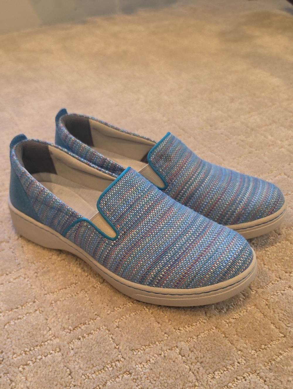 Dansko Slip-On Sneakers in Blue Multi Woven
